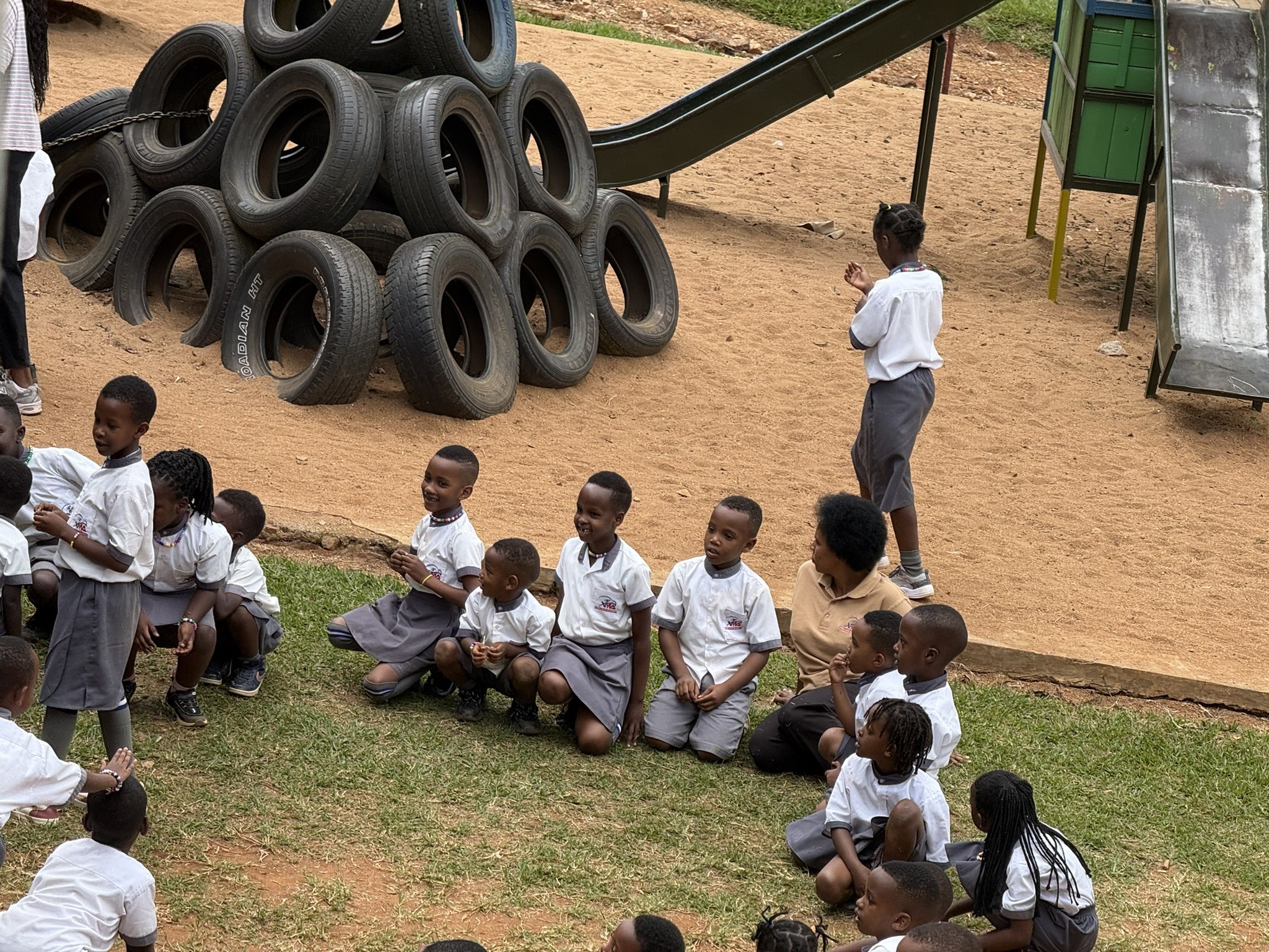 The Rwanda Children campus building in Ntarama, surrounded by lush tropical gardens — home to ATN-Rwanda partner ministry