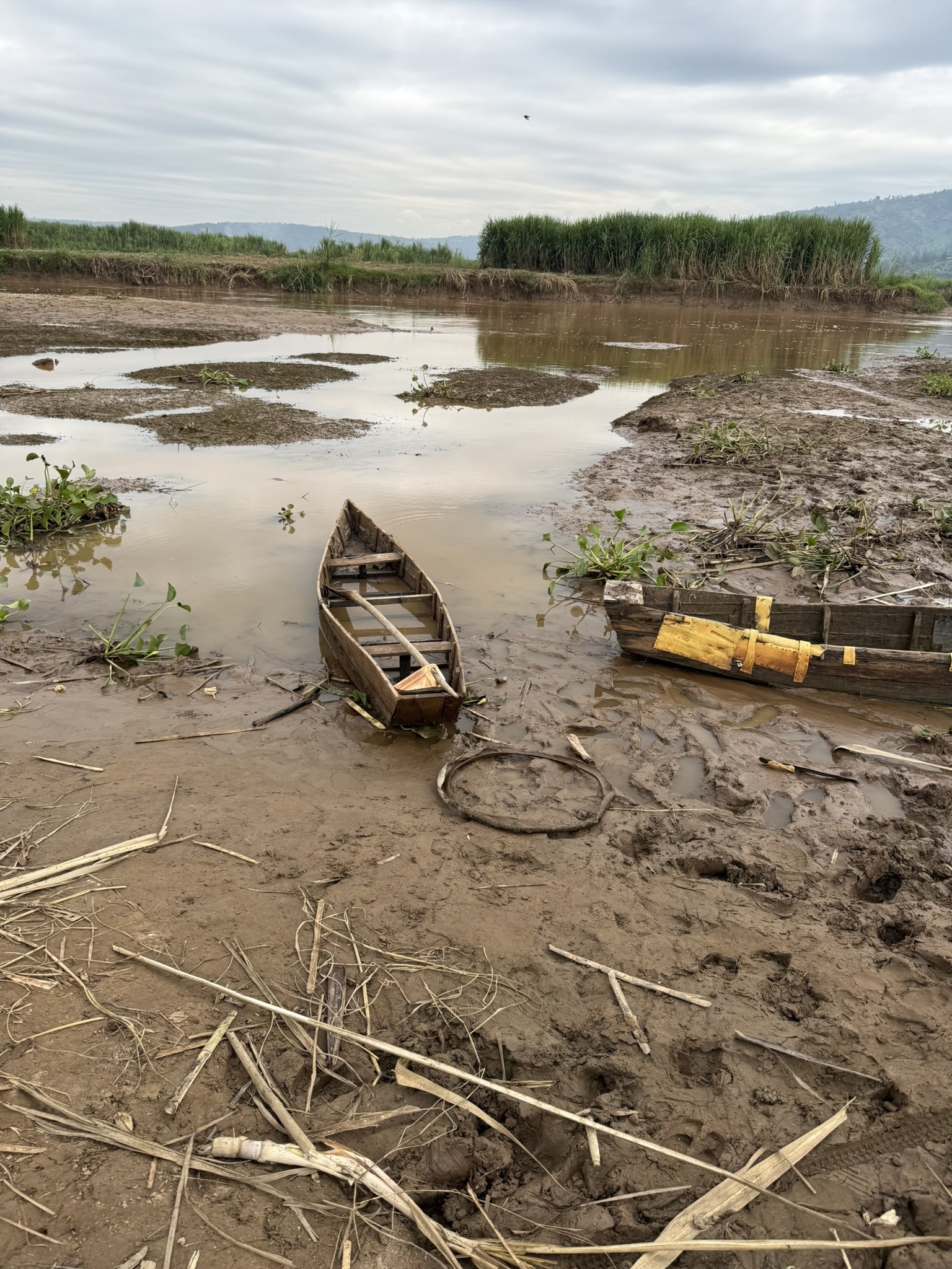 A Boat in the River