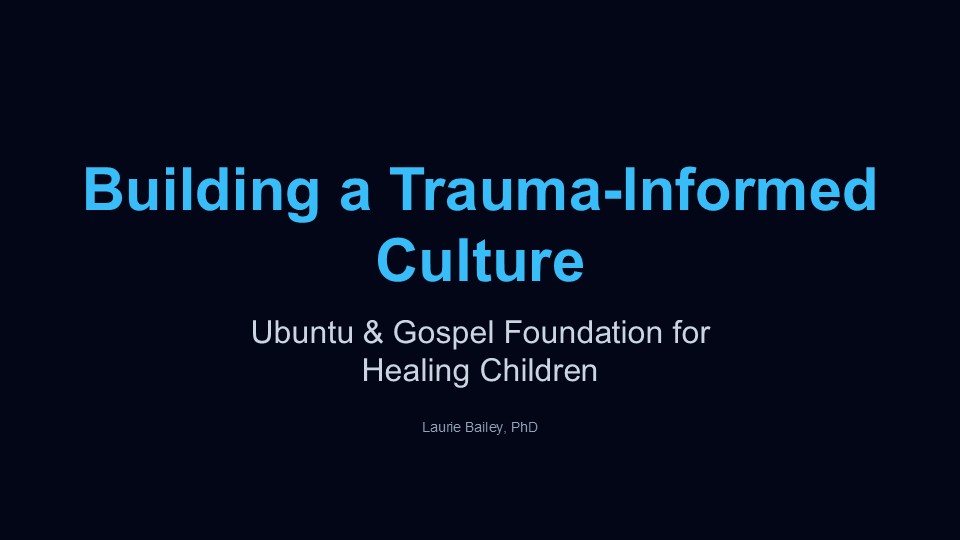 Trauma-Informed Care presentation at ATN.