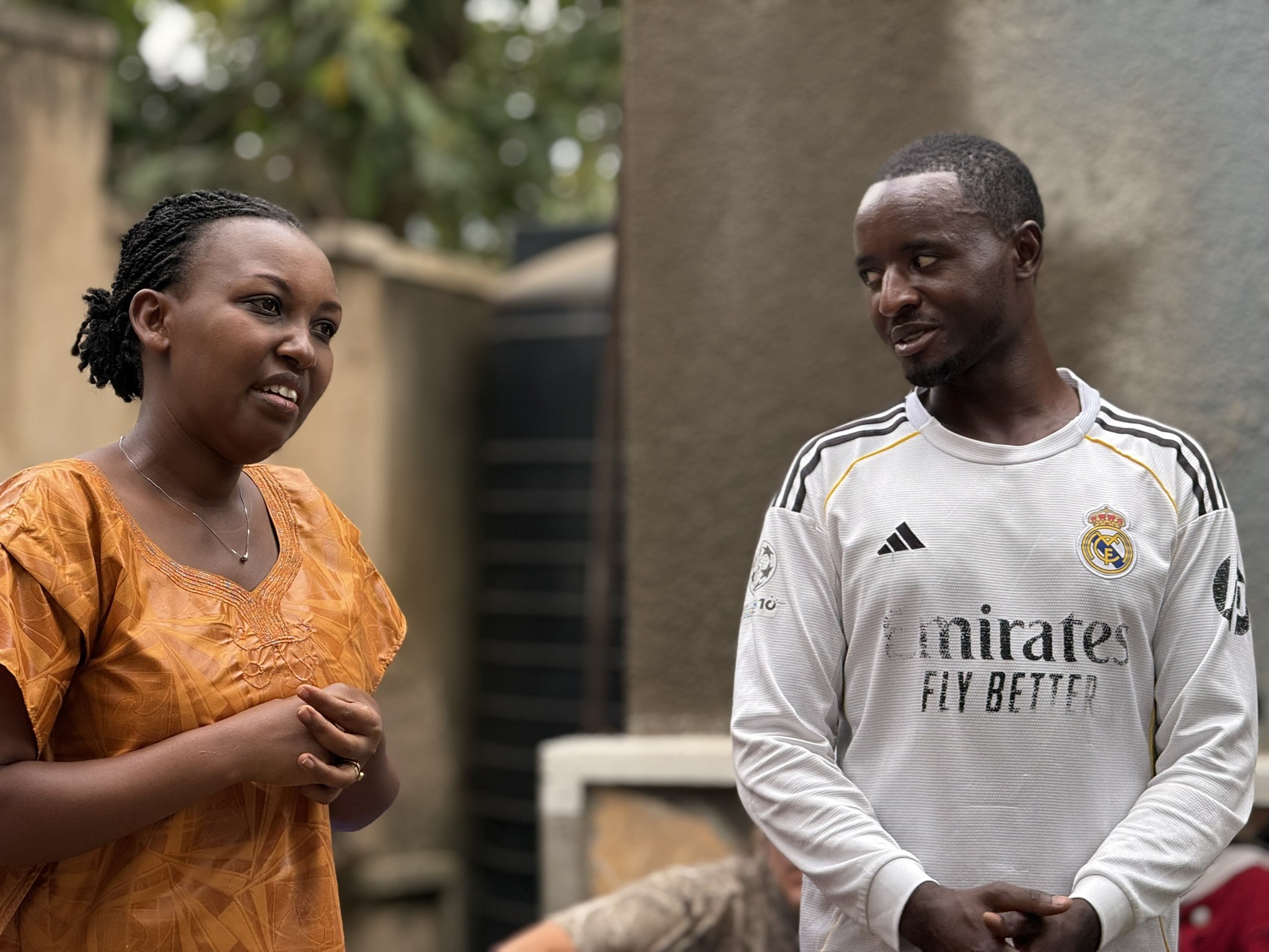 A participant in Peace House gives her testimony.