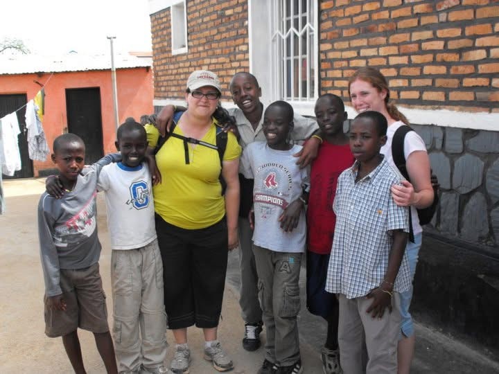 The boys, including Peter, in the Peace House in 2011.