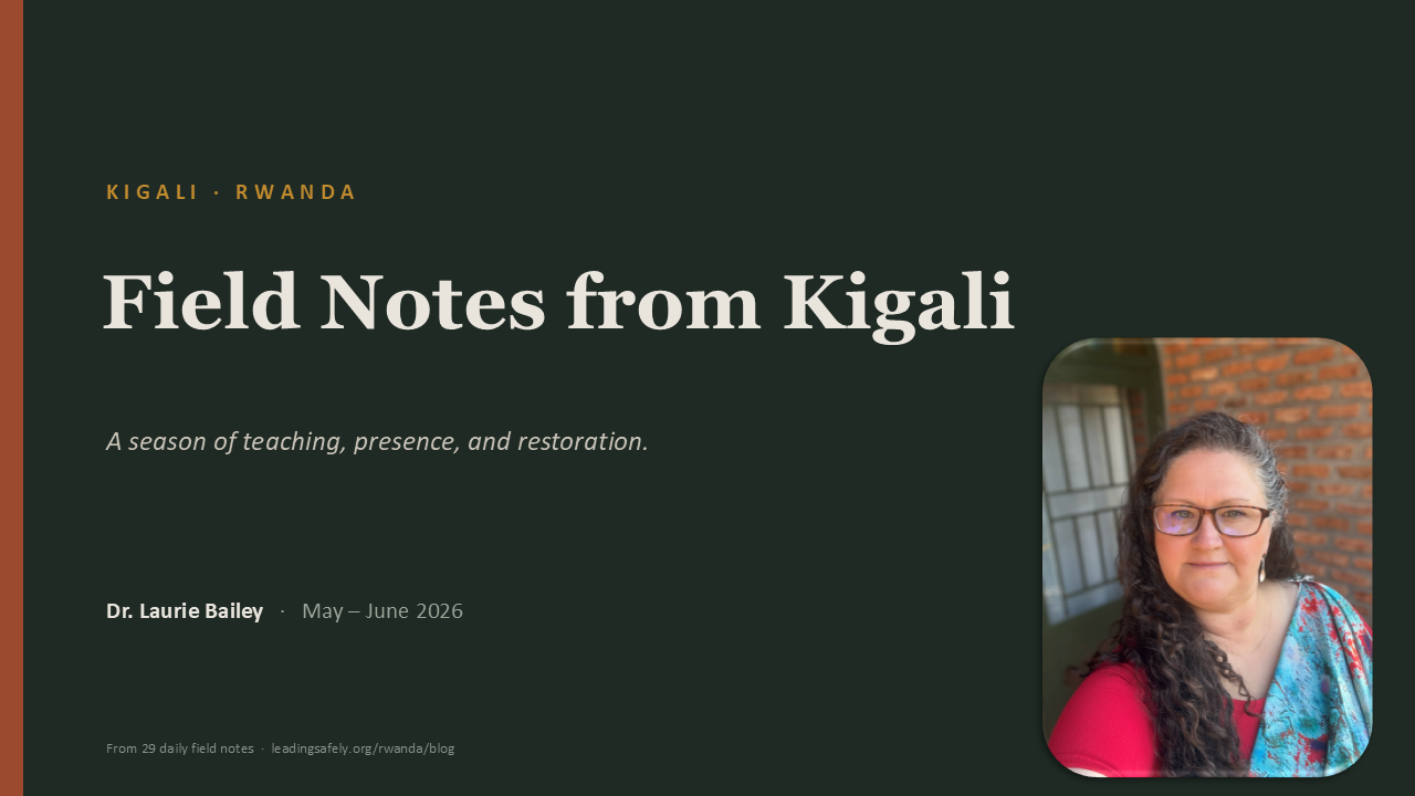 Field Notes from Kigali title slide