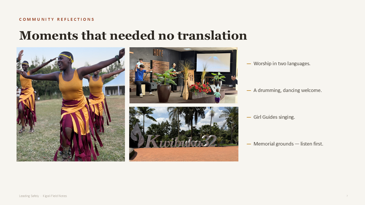 Community reflections slide