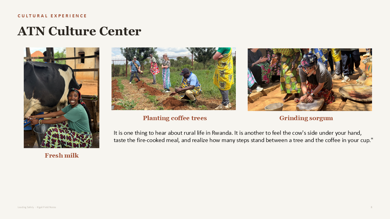 Cultural experience at ATN Culture Center slide