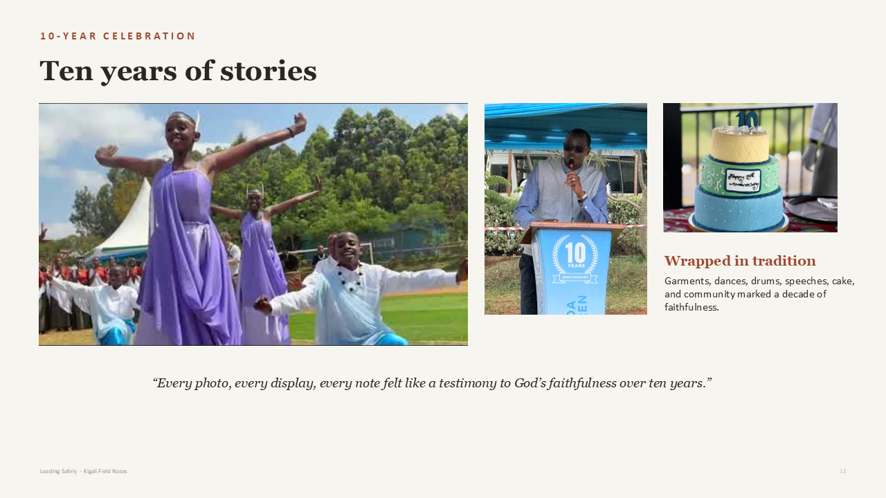 10-year celebration slide